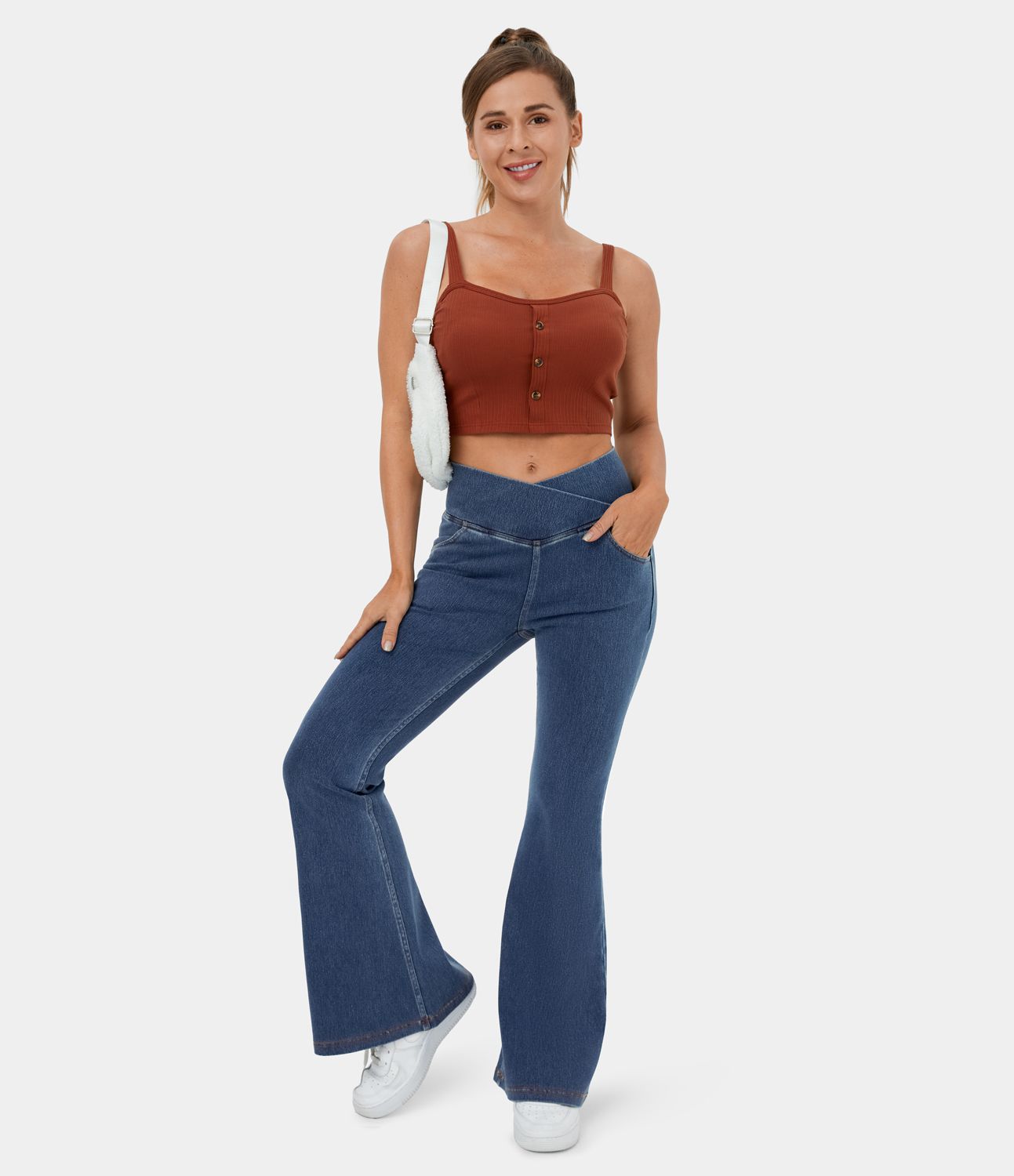 EvoStretch Crossover High-Waisted Jeans