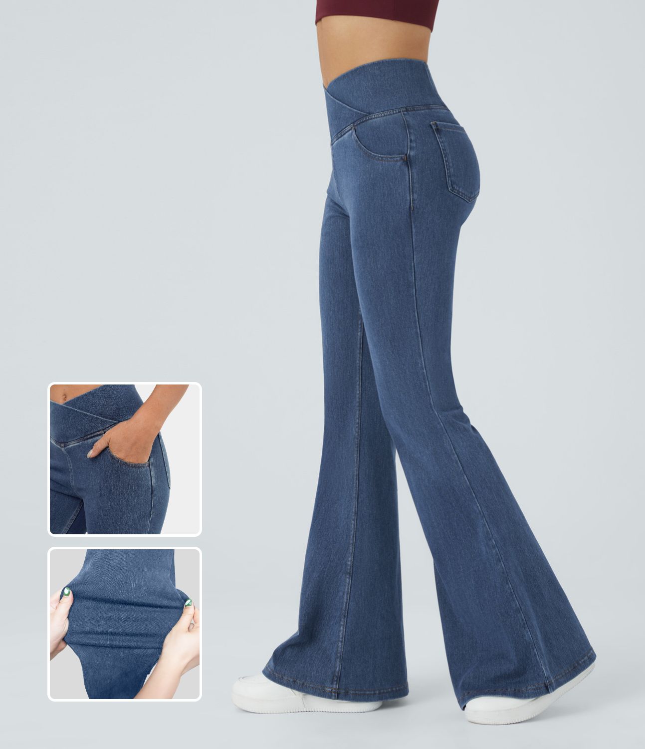 EvoStretch Crossover High-Waisted Jeans