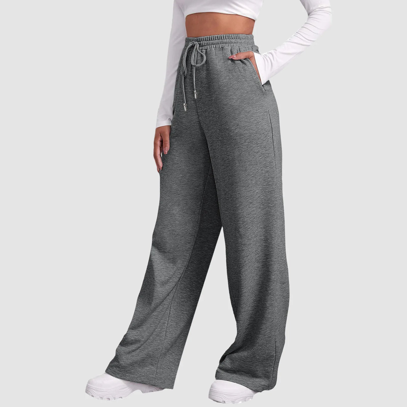 Wide Leg Lined Jogging Pants