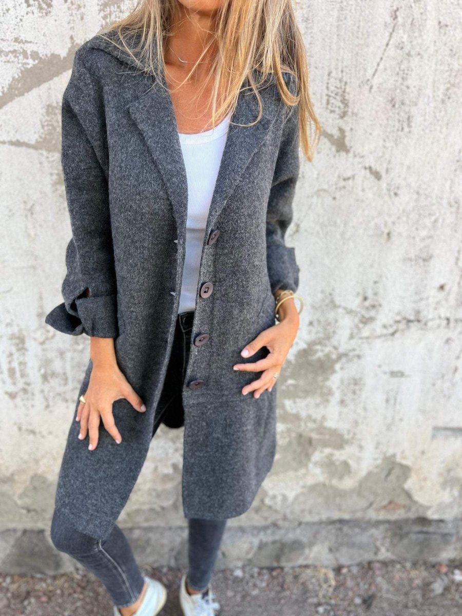 Seraphina | Elegant Long Lapel Coat